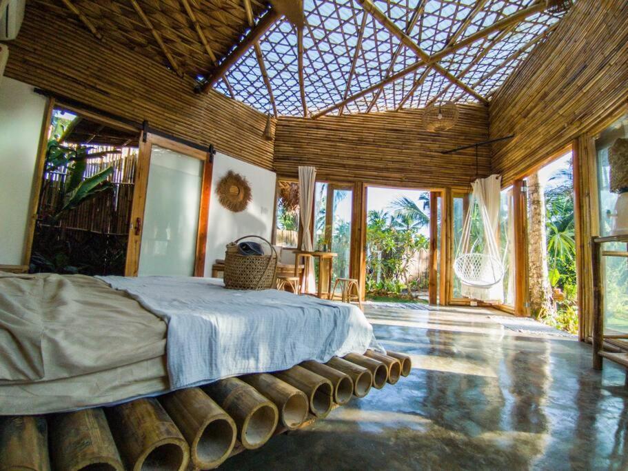 The Bamboo Houses - Tropical Garden & Empty Beach General Luna  Eksteriør bilde