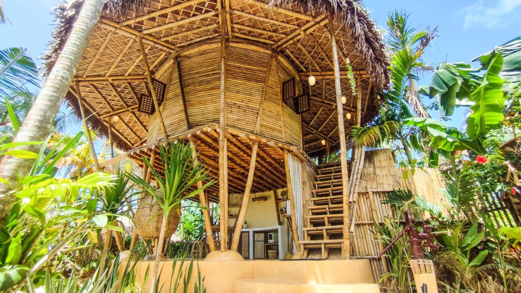 The Bamboo Houses - Tropical Garden & Empty Beach General Luna  Eksteriør bilde