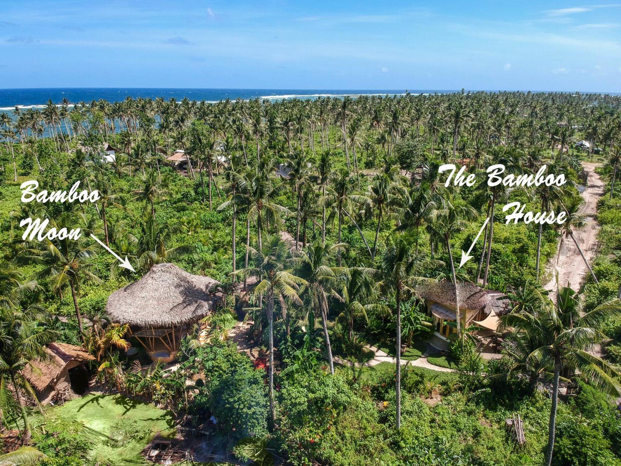 The Bamboo Houses - Tropical Garden & Empty Beach General Luna  Eksteriør bilde