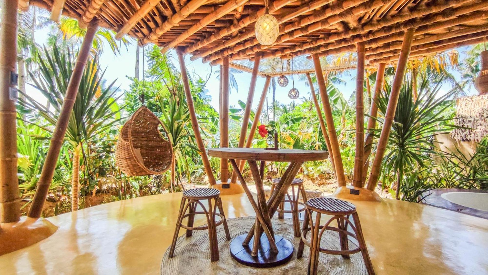 The Bamboo Houses - Tropical Garden & Empty Beach General Luna  Eksteriør bilde