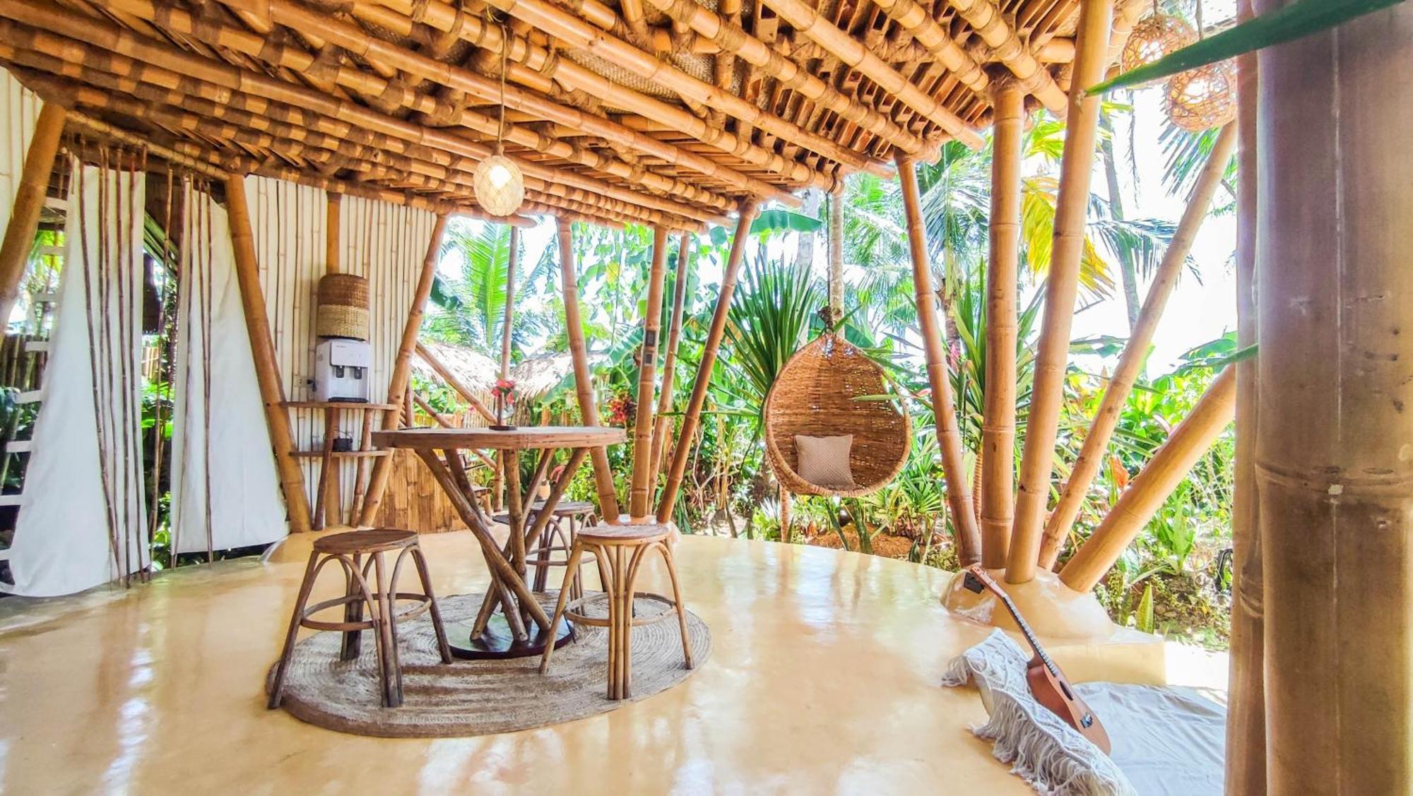 The Bamboo Houses - Tropical Garden & Empty Beach General Luna  Eksteriør bilde