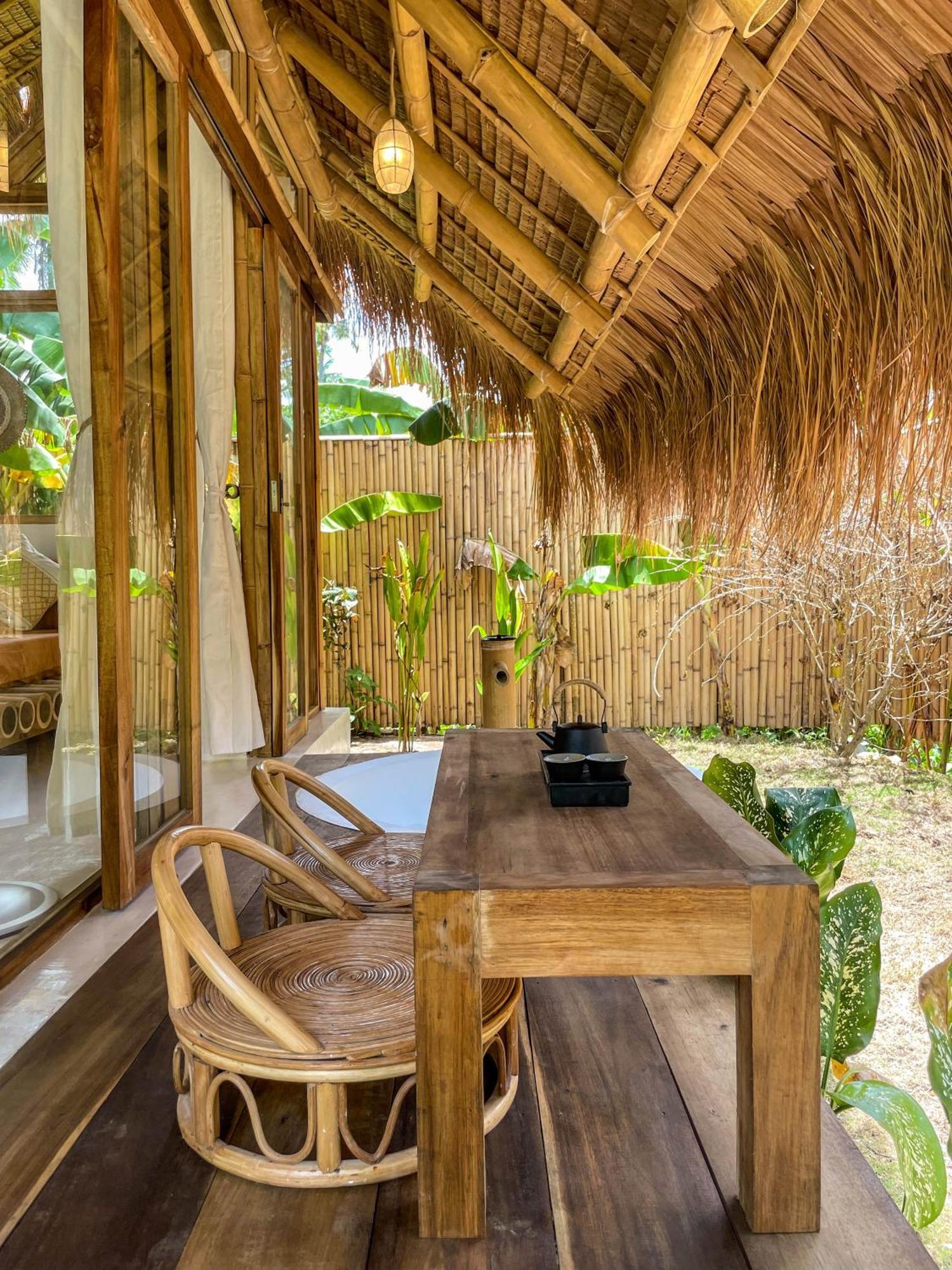 The Bamboo Houses - Tropical Garden & Empty Beach General Luna  Eksteriør bilde